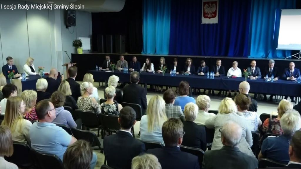 Sesja Rady Miejskiej w Ślesinie